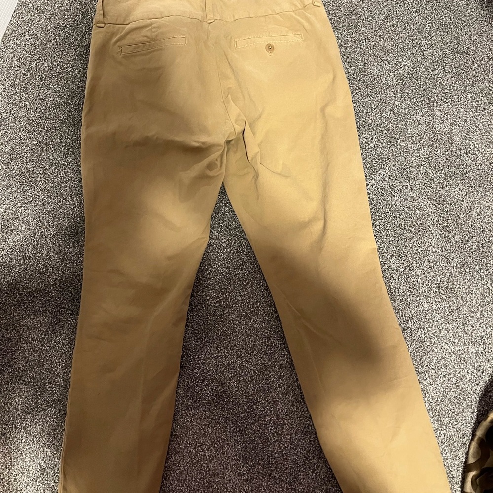 Womens J crew tan canvas pants.  Like brand new!